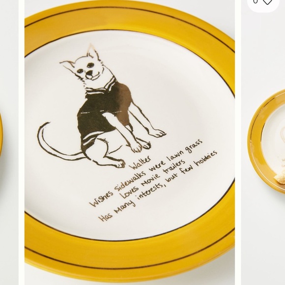 Dog Biography Walter Canape Plates set of 4 - Picture 16 of 16